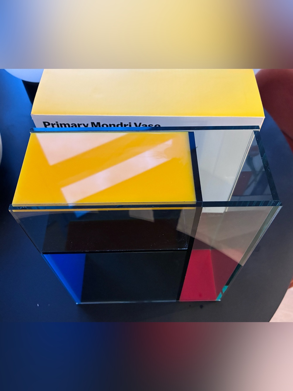 Primary Mondri Vase Acrylic Block Vase by MoMA